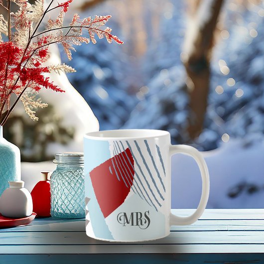 Colour Block Wedding Mrs Bride Winter ID740 Koffiemok