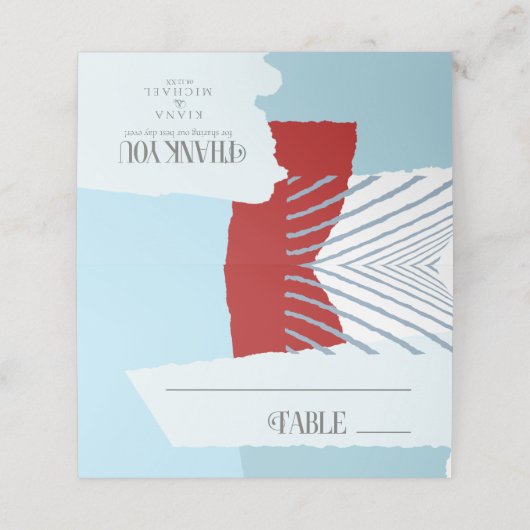 Colour Block Wedding Table Winter ID740 (Buitenkant ongevouwen)