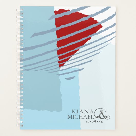 Colour Block Wedding Winter ID740 Planner (Voorkant)