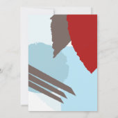 Colour Block Wedding Winter ID740 Save The Date (Achterkant)