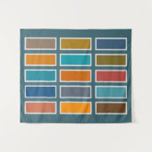 Colour Bricks (retro) Wandkleed (Voorkant (horizontaal))