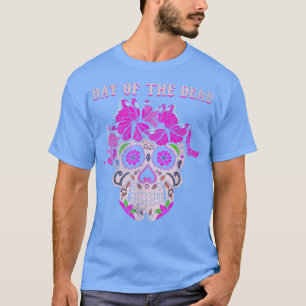 Colour Butterfly Sugar Bone Soulds Day Muertos Day T-shirt