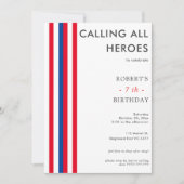 Colour Comics Geïnspireerd SuperHero Birthday Part Kaart (Voorkant)