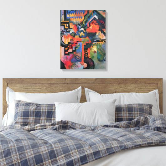 Colour Composition by August Macke,  kunst Canvas Afdruk (Insitu (Slaapkamer))