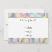 Colour Easter Eggs - Happy Easter Kaart (Achterkant)