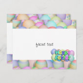 Colour Easter Eggs - Happy Easter Kaart (Voorkant / Achterkant)