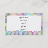 Colour Easter Eggs - Happy Easter Visitekaartje (Achterkant)