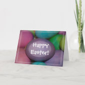 Colour Eggs Happy Easter Feestdagen Kaart (Voorkant)