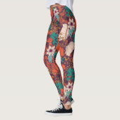 Colour Flowers Patroon Leggings (Links)