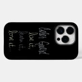 Colour Guard Quote Live, leer het, hou ervan Case-Mate iPhone Case (Achterkant (horizontaal))
