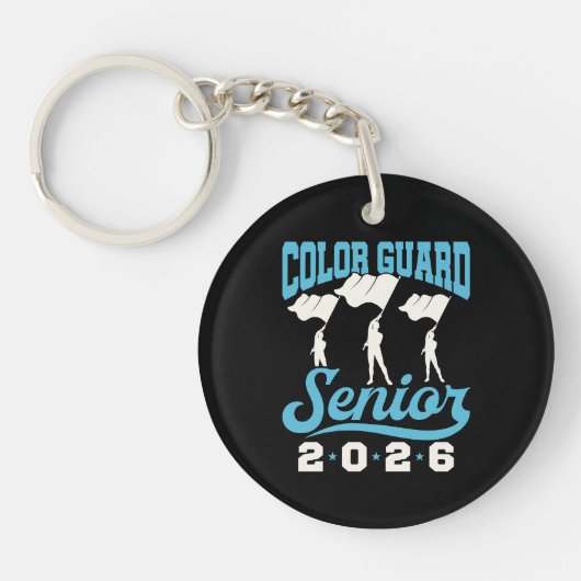 Colour Guard Senior Class van het Afstuderen van 2 Sleutelhanger (Voorkant)