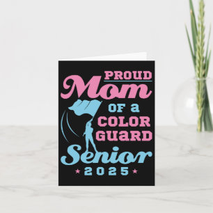 Colour Guard Senior Mom CL van 2025 Vlaggen Afstud Kaart