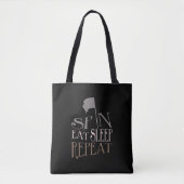 Colour Guard Spin Eat Sleep Herhalen | CANVAS TAS (Voorkant)