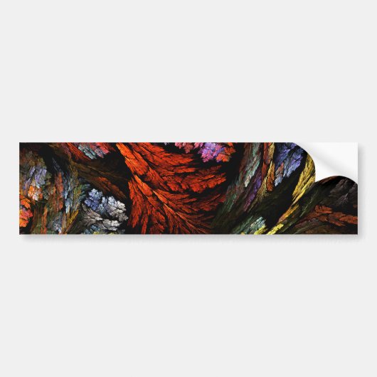Colour Harmony Abstracte Art Bumpersticker (Voorkant)
