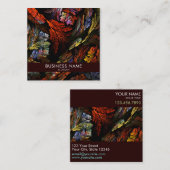 Colour Harmony Abstracte Art Professional Vierkante Visitekaartje (Voorkant / Achterkant)