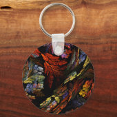Colour Harmony Abstracte Art Sleutelhanger (Voorkant)
