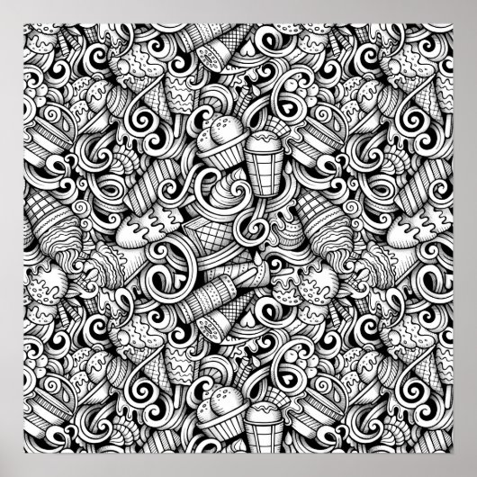 Colour It Poster Ice Creative Art (Devant)