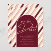 Colour Palette Burgundy Pink Gold Wedding (Voorkant / Achterkant)