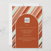 Colour Palette Cinnamon Sage Terracotta Wedding Kaart (Achterkant)