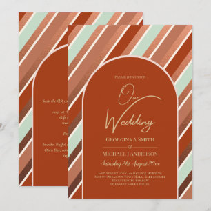 Colour Palette Cinnamon Sage Terracotta Wedding Kaart