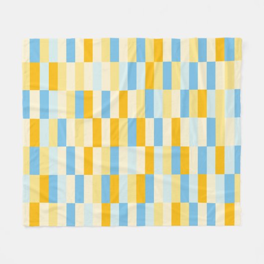 Colour Patchwork Patroon 131214a Fleece Deken (Voorkant (Horizontaal))