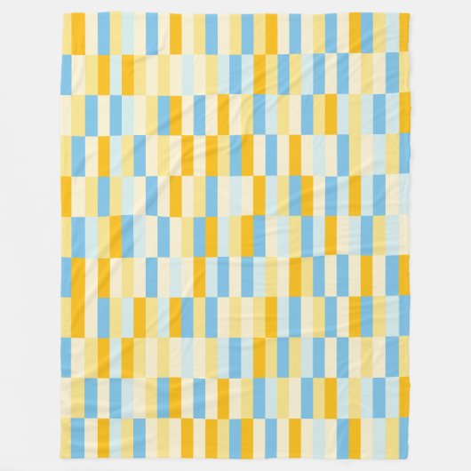 Colour Patchwork Patroon 131214b Fleece Deken (Voorkant)