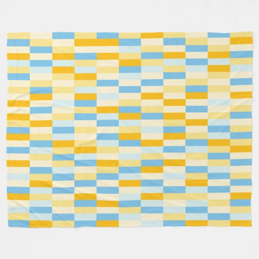 Colour Patchwork Patroon 131214b Fleece Deken (Voorkant (Horizontaal))