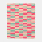 Colour Patchwork Patroon 151214b Fleece Deken (Voorkant)