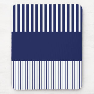 Colour Pop Stripes - Blue and White Muismat