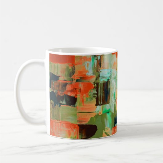 Colour Rush Abstract Oil Paint V Mug (Gauche)