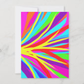 Colour Splash Bold Invitations de fête d'anniversa (Dos)