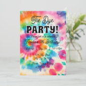 Colour Splash : Tie Dye Invitation Anniversaire (Debout devant)