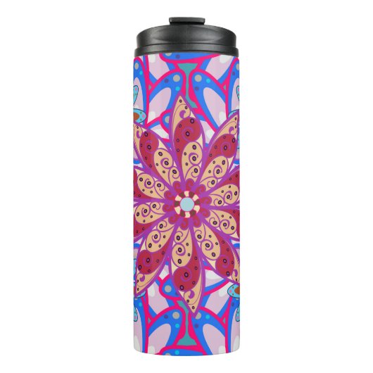 Colour Spring Theme seamless pattern Background. C Thermosbeker (Voorkant)