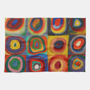 Colour Study, 1913, gemaakt door Wassily Kandinsky Theedoek