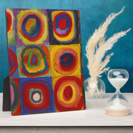 Colour Study of Squares Circles van Kandinsky Fotoplaat (Zijkant)