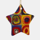 Colour Study of Squares Circles van Kandinsky Keramisch Ornament (Rechts)