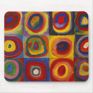 Colour Study of Squares Circles van Kandinsky Muismat
