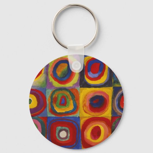 Colour Study of Squares Circles van Kandinsky Sleutelhanger (Voorkant)