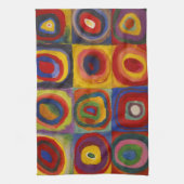 Colour Study of Squares Circles van Kandinsky Theedoek (Verticaal)