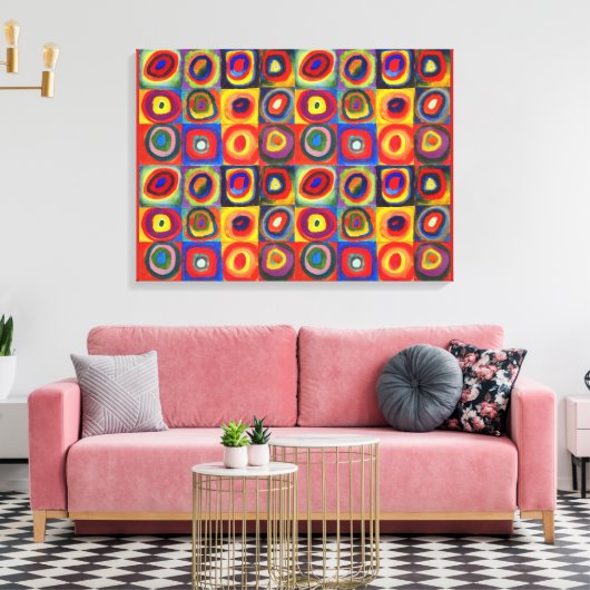 Colour Study van Wassily Kandinsky Canvas Afdruk (Insitu (Woonkamer))
