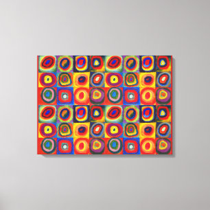 Colour Study van Wassily Kandinsky Canvas Afdruk