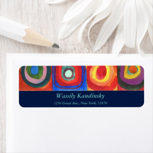 Colour Study van Wassily Kandinsky Etiket (Insitu)