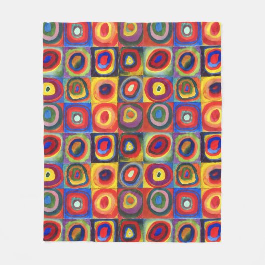 Colour Study van Wassily Kandinsky Fleece Deken (Voorkant)