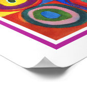 Colour Study van Wassily Kandinsky Poster (Hoek)