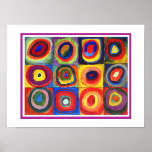 Colour Study van Wassily Kandinsky Poster