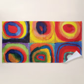 Colour Study van Wassily Kandinsky Strandlaken (Voorkant)