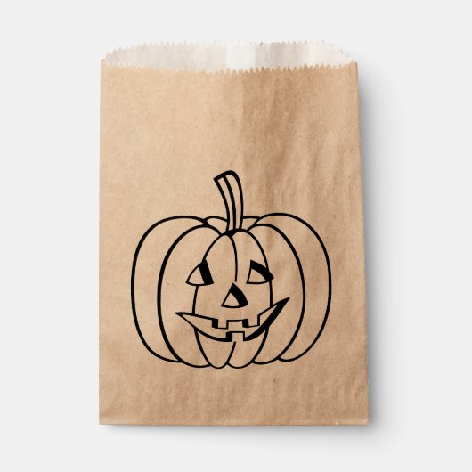 Colour-Your-Ewn Jack-O-Lantern Halloween Pumpkin Bedankzakje (Voorkant)