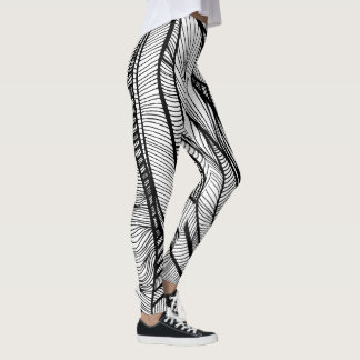 Colour-Your-Ewn Line Art: uniek, leuk, activiteit Leggings