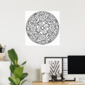 Colour Yourself Mandala Poster Paisley Zee (Thuiskantoor)