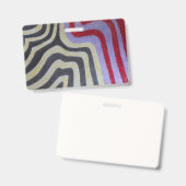 Coloured Waves Badge (Front & Back)